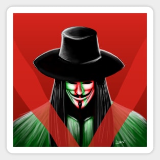 v for vendetta in red Magnet